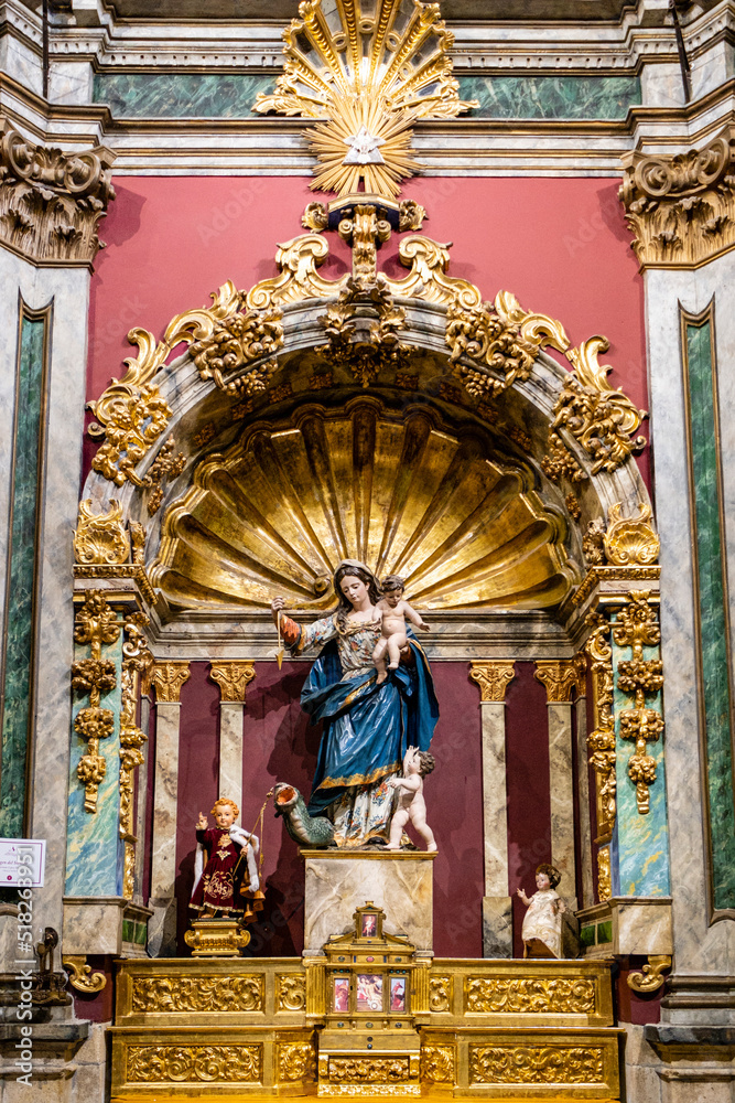 Virgen del Socorro, German Lopez Mejia, siglo XVIII, iglesia de San Ildefonso, iglesia de los jesuitas, Toledo, Castilla-La Mancha, Spain