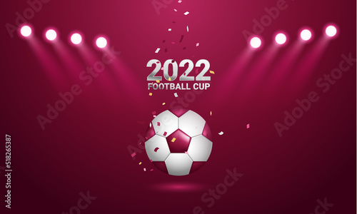 Football 2022 tournament cup background