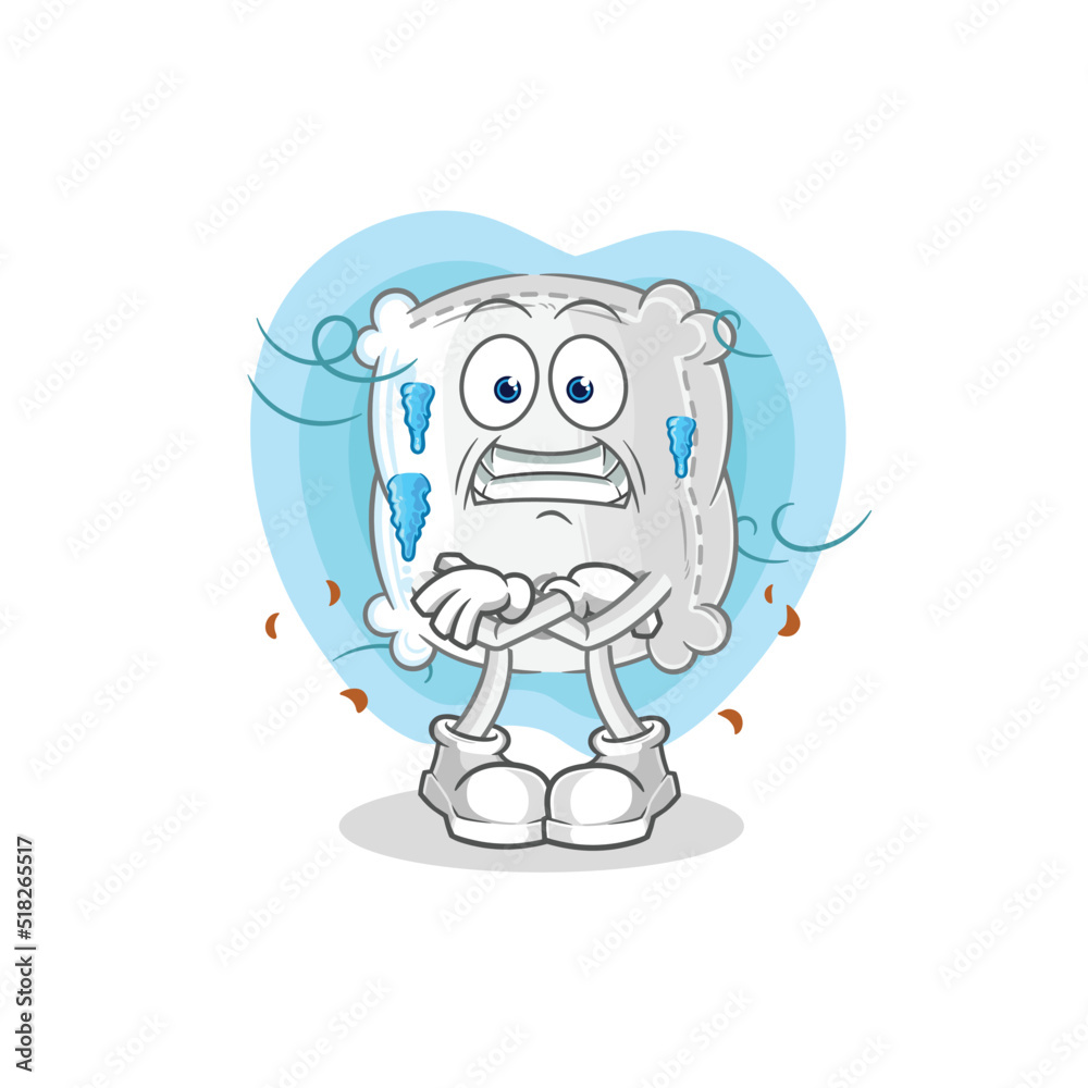 Fototapeta premium sugar sack cold illustration. character vector