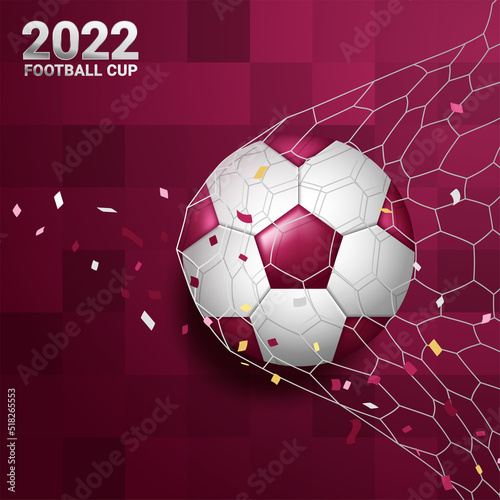 Football qatar 2022 tournament background