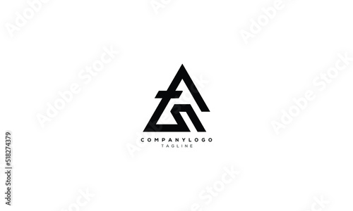 TAN Abstract initial monogram letter alphabet logo design