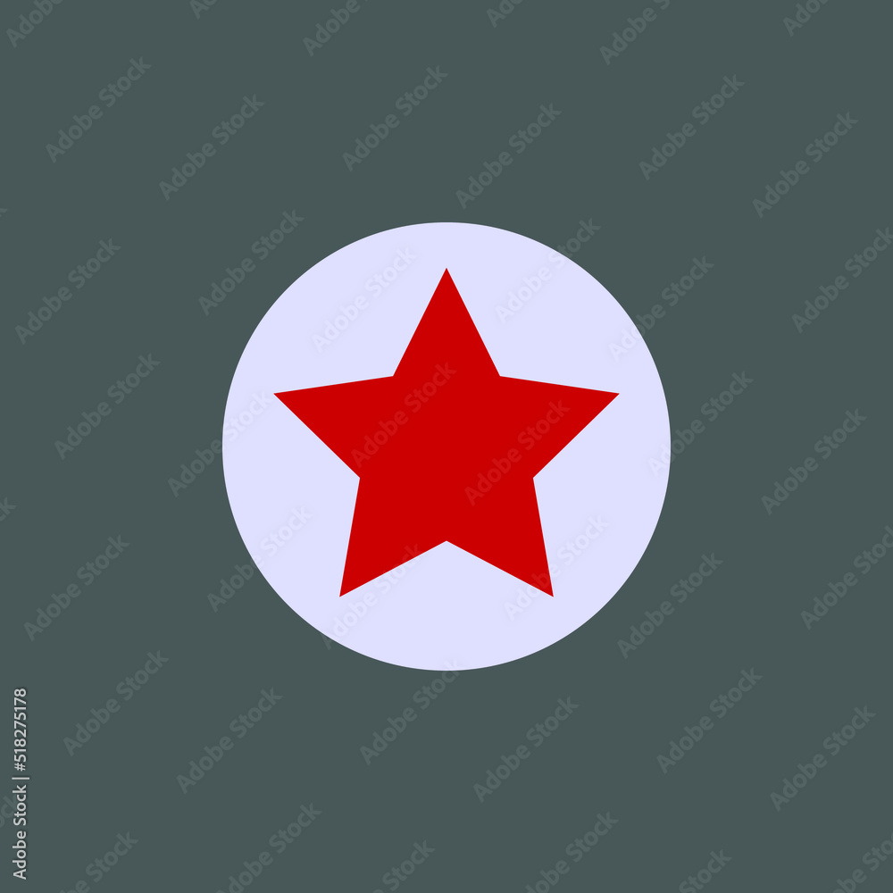 Star icon  vector flat design illustration