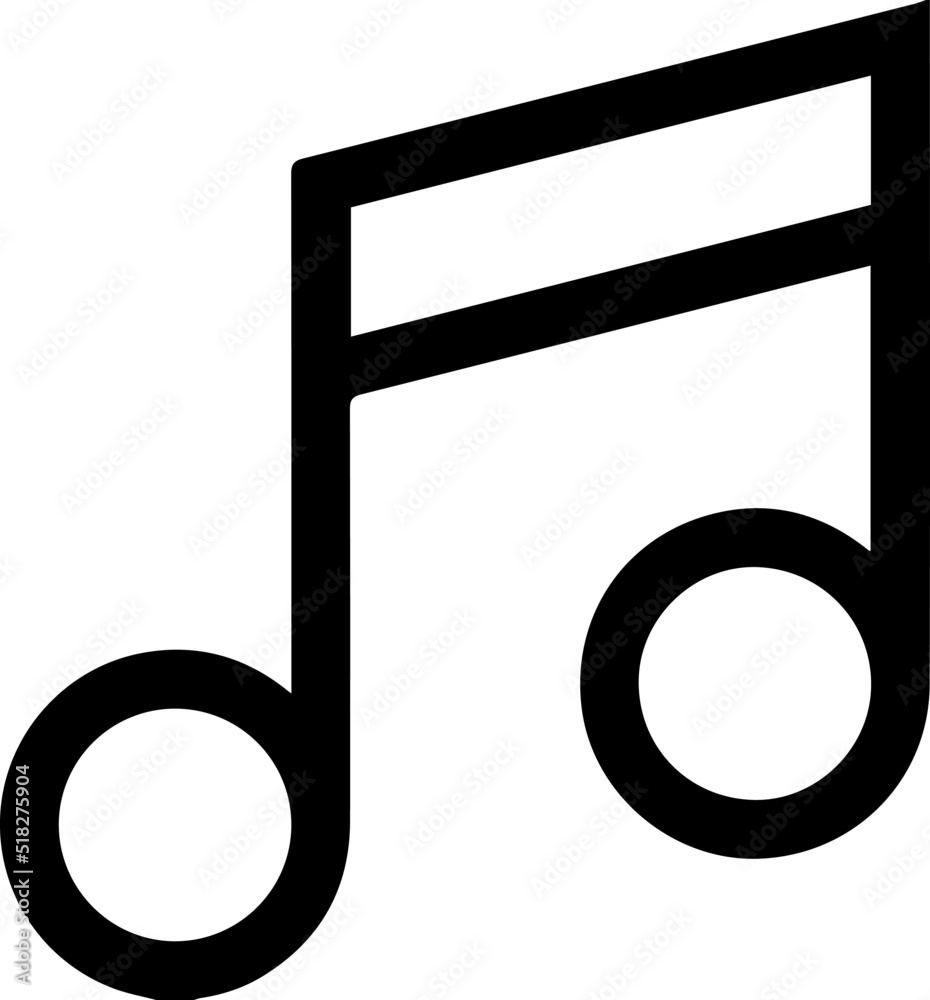 music notes vector icon - minimalist and modern style. music notes vector icon - minimalist and modern style.