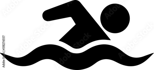 swimming vector icon - modern and minimalist style.