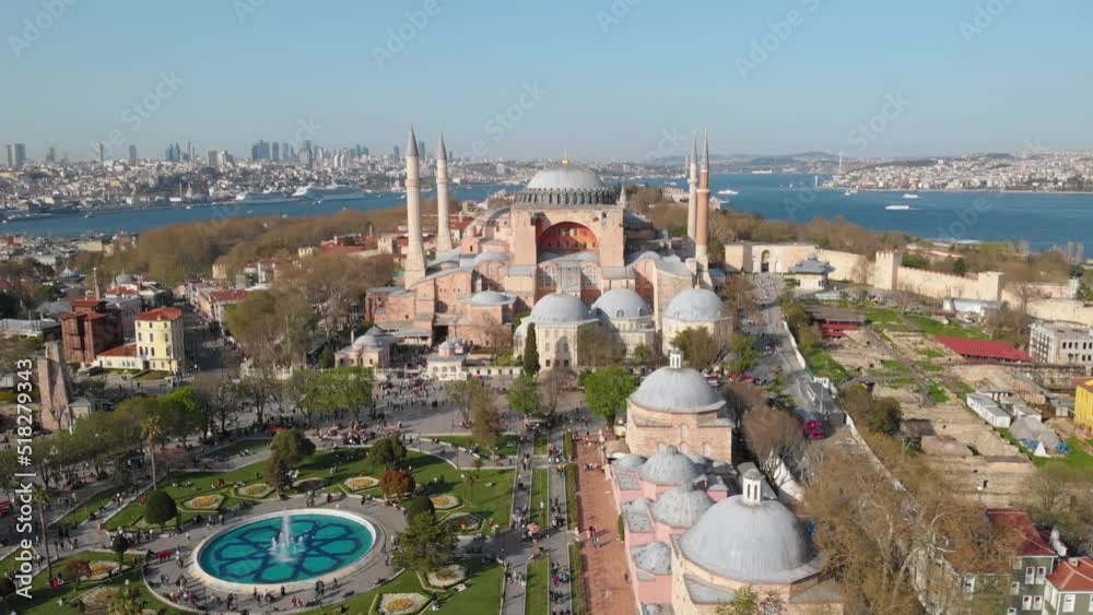 Hagia Sophia mosque in Istanbul - Tourism season