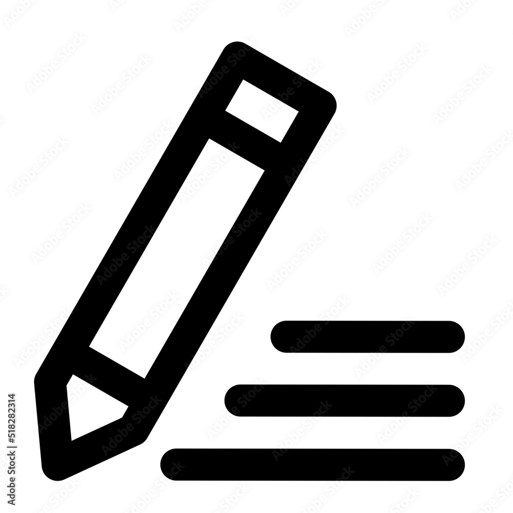 pencil line icon pencil line icon