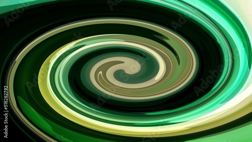 abstract green spiral