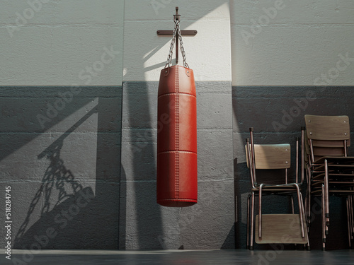 Punching Bag In Room photo