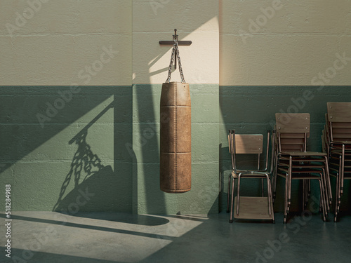 Punching Bag In Room © alswart