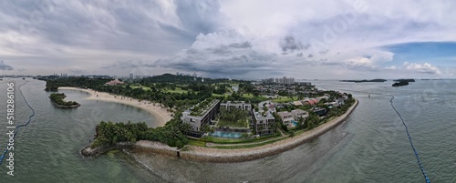 Sentosa, Singapore - July 14, 2022: The Landmark Buildings and Tourist Attractions of Sentosa Island, Singapore photo
