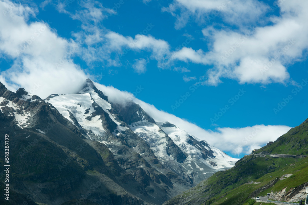 grossglockner, view on the mountains grossglockner, view on the mountains