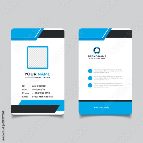 Modern and Clean Business id Card Template