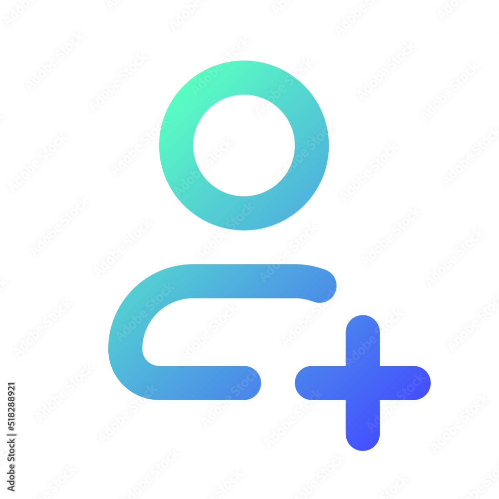 Add new contact pixel perfect gradient linear ui icon. Create new phone number. Address book management. Line color user interface symbol. Modern style pictogram. Vector isolated outline illustration Add new contact pixel perfect gradient linear ui icon. Create new phone number. Address book management. Line color user interface symbol. Modern style pictogram. Vector isolated outline illustration