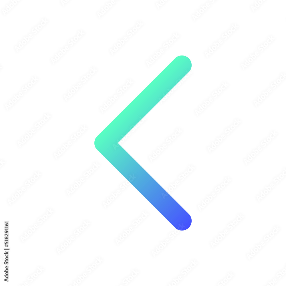 Left arrow pixel perfect gradient linear ui icon. Navigation direction. Pointing sign. Mathematics. Line color user interface symbol. Modern style pictogram. Vector isolated outline illustration Left arrow pixel perfect gradient linear ui icon. Navigation direction. Pointing sign. Mathematics. Line color user interface symbol. Modern style pictogram. Vector isolated outline illustration