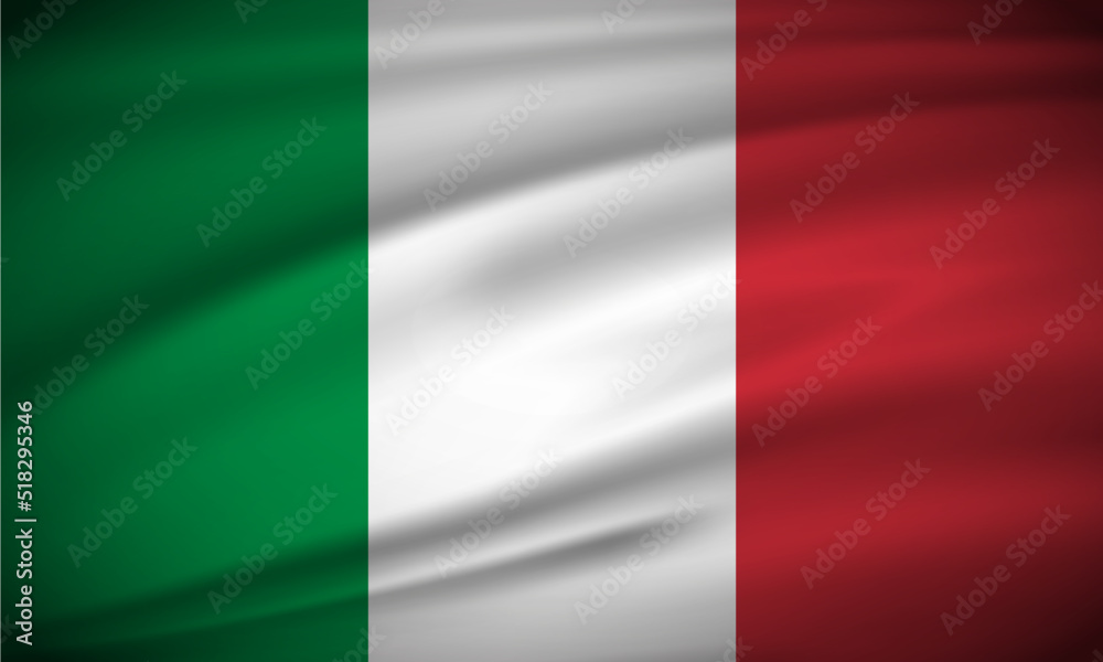 Elegant realistic Italy flag background. Italy Independence Day design