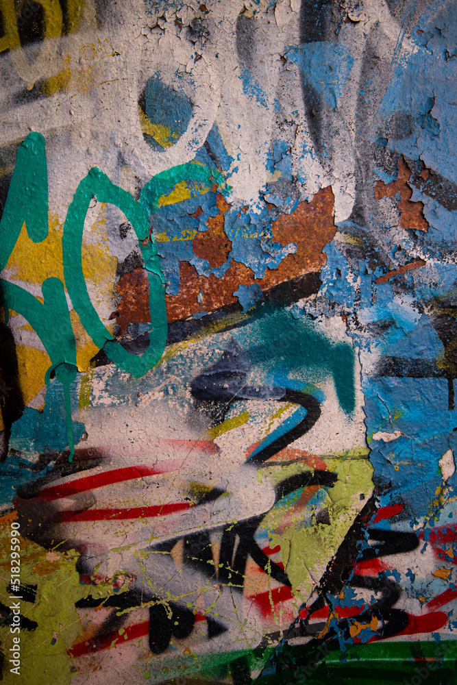 Fototapeta premium Abstract of painting colors background or texture on the wall.