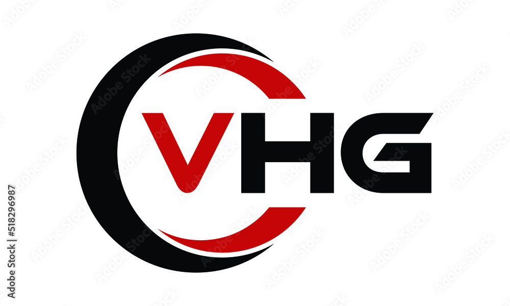 VBG swoosh three letter logo design vector template | monogram logo ...