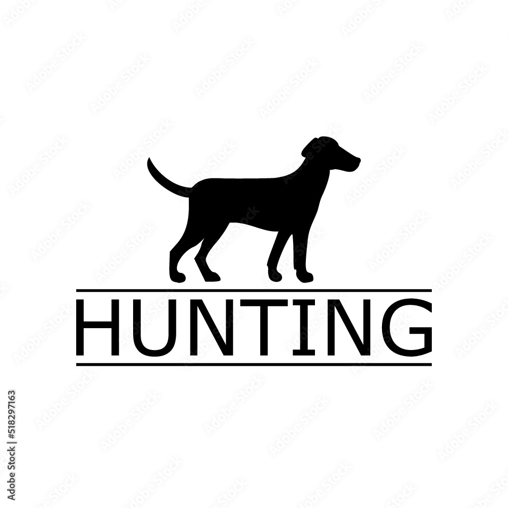 Hunting icon logo isolated on white