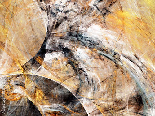 Wallpaper Mural brown abstract fractal background 3d rendering illustration Torontodigital.ca