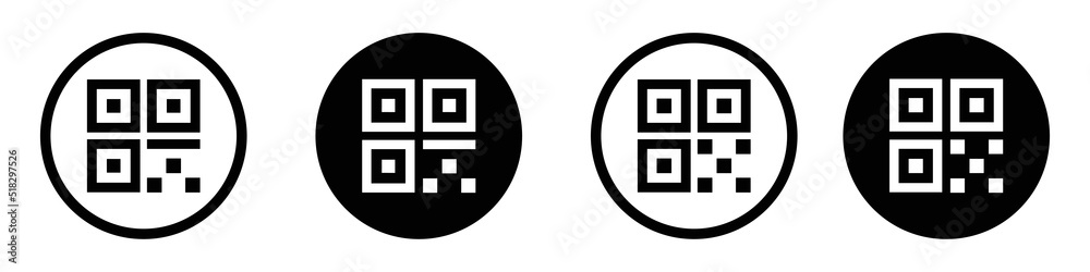 QR Code icon.Barcode icon. Digital Scanning icon, vector illustration QR Code icon.Barcode icon. Digital Scanning icon, vector illustration