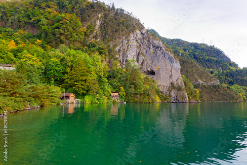 Sisikon See im Kanton Uri, Alpen, Schweiz