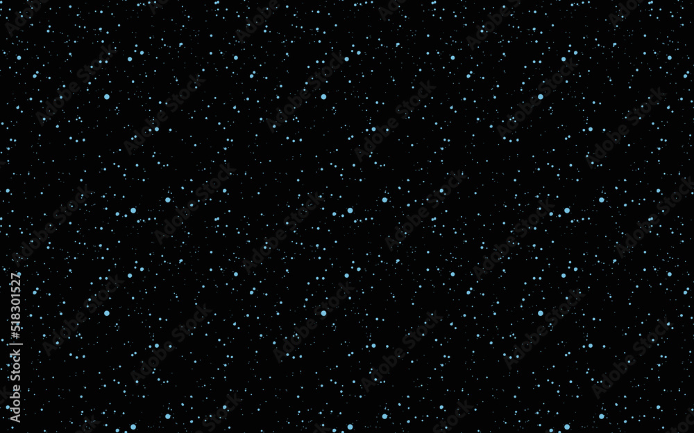 水色のシンプルな点の星空背景素材