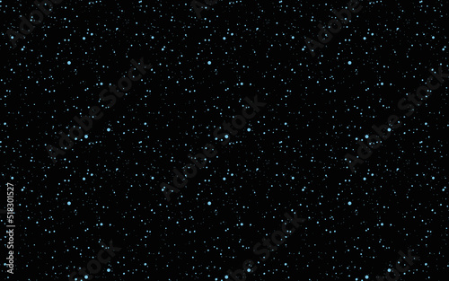 水色のシンプルな点の星空背景素材