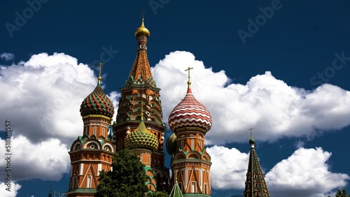 St. Basil's Cathedral, Amazing hyperlapse in moscow.