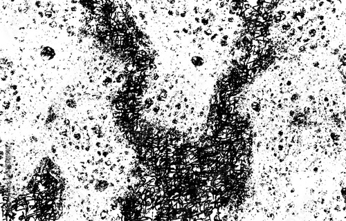 Grunge Black and White Distress Texture.Dust Overlay Distress Grain  Simply Place illustration over any Object to Create grungy Effect.