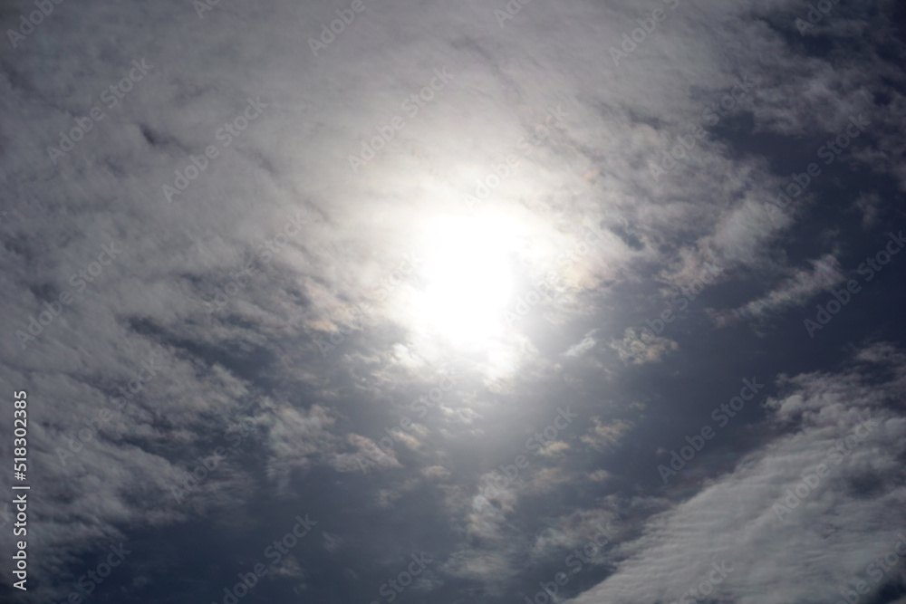 Blue sky with clouds - horizontal photograph Blue sky with clouds - horizontal photograph