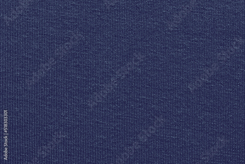 Navy blue jersey fabric texture as background