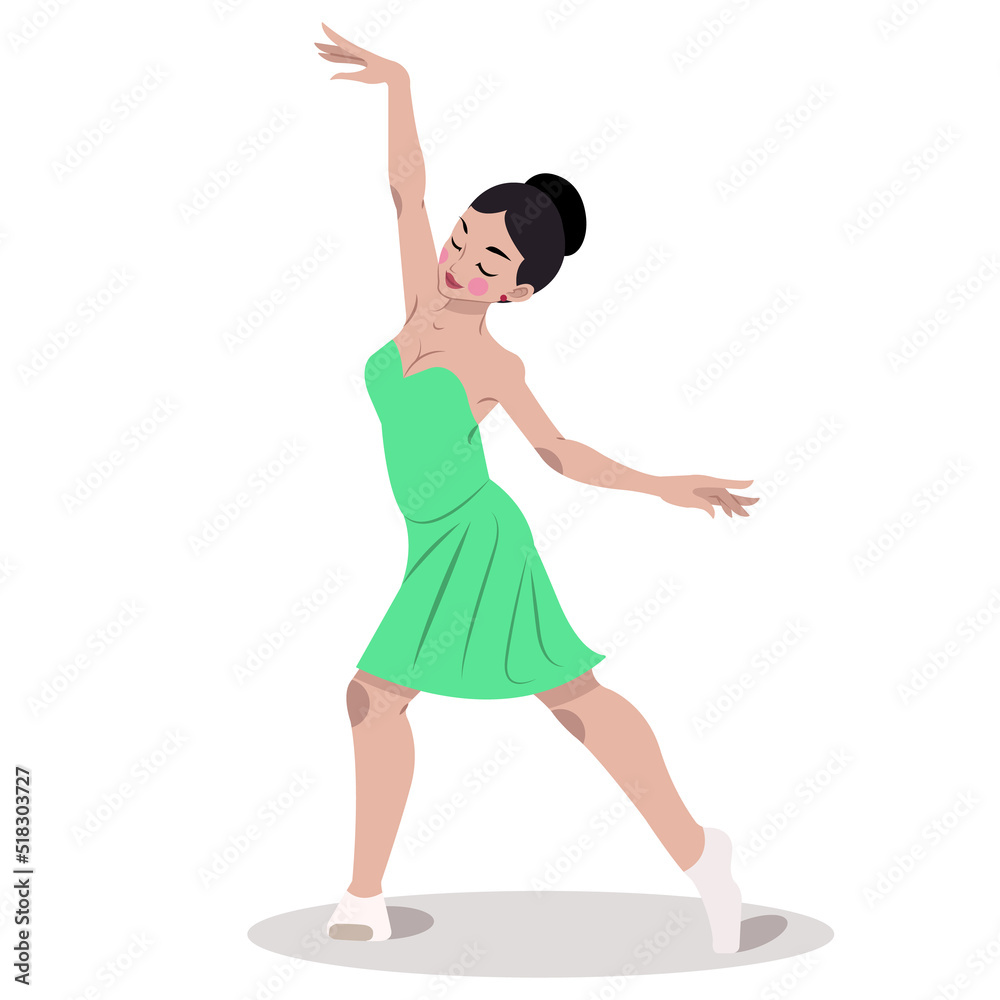 Ballet dancer icons dynamic sketch cartoon character sketch Ballet dancer icons dynamic sketch cartoon character sketch