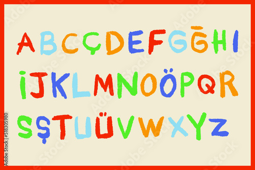 Hand Drawn Chalk Font Family