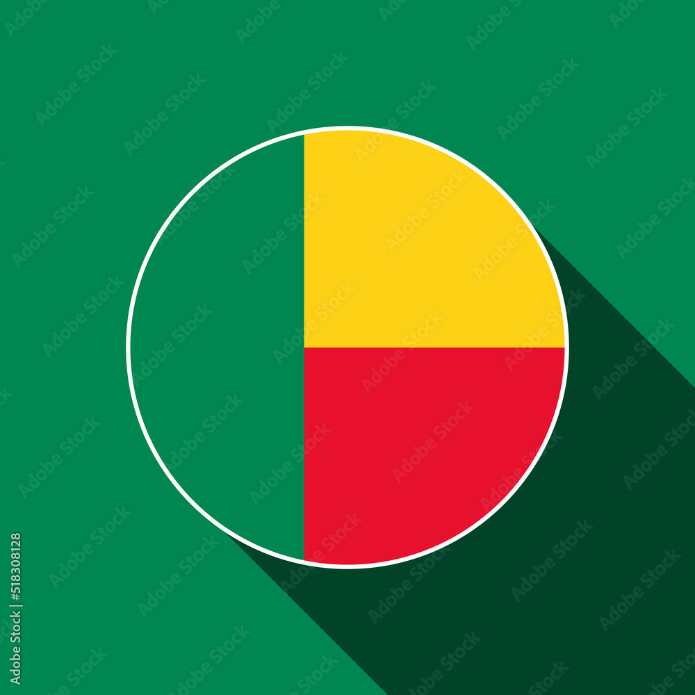 Country Benin. Benin flag. Vector illustration. Country Benin. Benin flag. Vector illustration.
