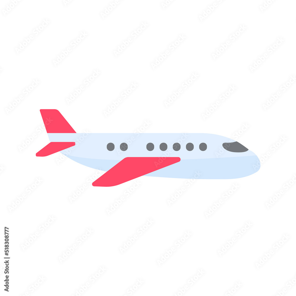 Passenger plane flying in the sky side view. travel concept Passenger plane flying in the sky side view. travel concept