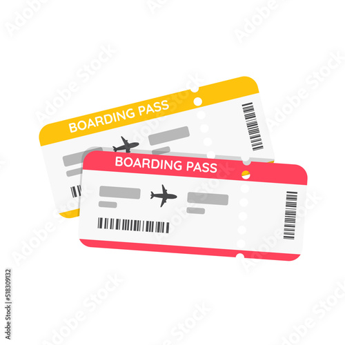 air ticket Specify flight details and travel time. for traveling with airlines