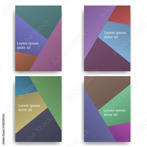 brochure cover set custom modification for print template