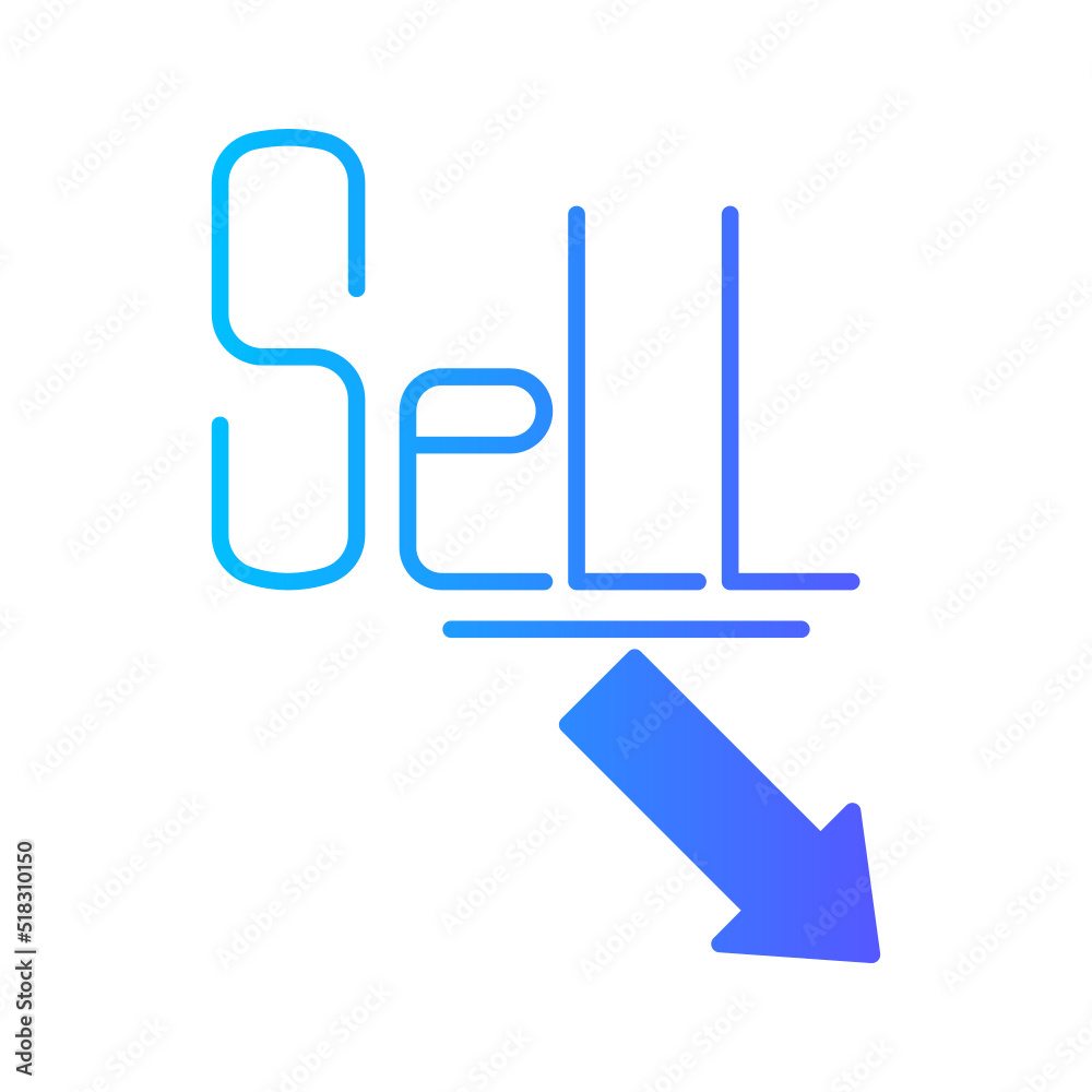 sell gradient icon sell gradient icon