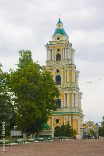 Belfry of the Trinity-Ilyinsky Monastery in Chernigov, Ukraine 