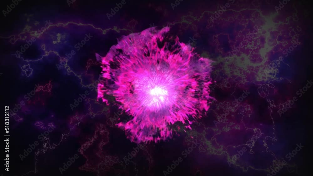 Animated Energy Accumulation in Space | Fireball in Space Animated Energy Accumulation in Space | Fireball in Space