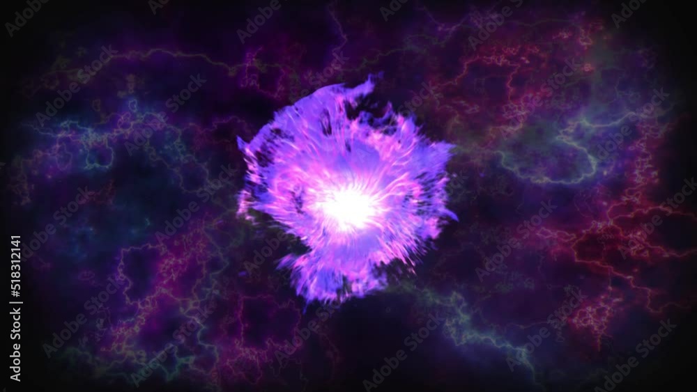 Animated Energy Accumulation in Space | Fireball in Space Animated Energy Accumulation in Space | Fireball in Space