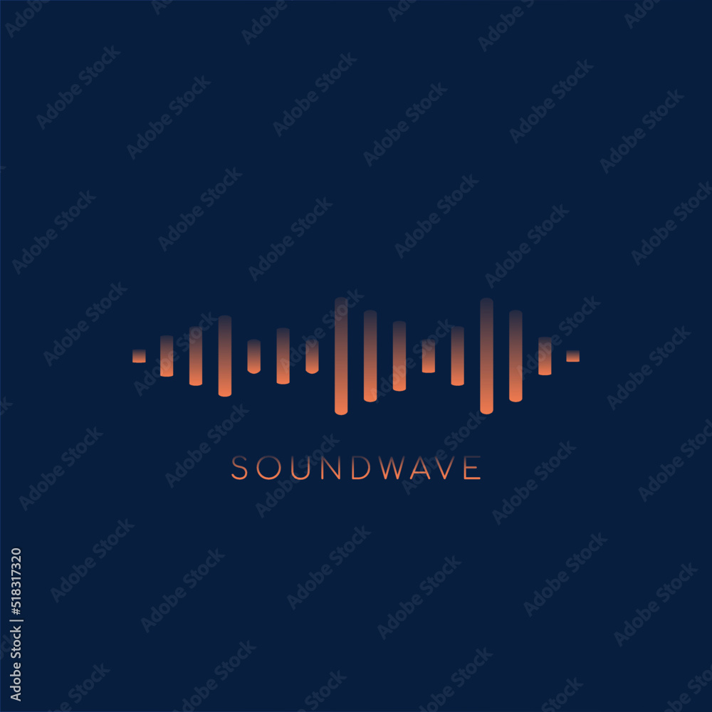Sound wave, abstract colored equalizer, personal ssistant, voice recognition. vector gradient flow.