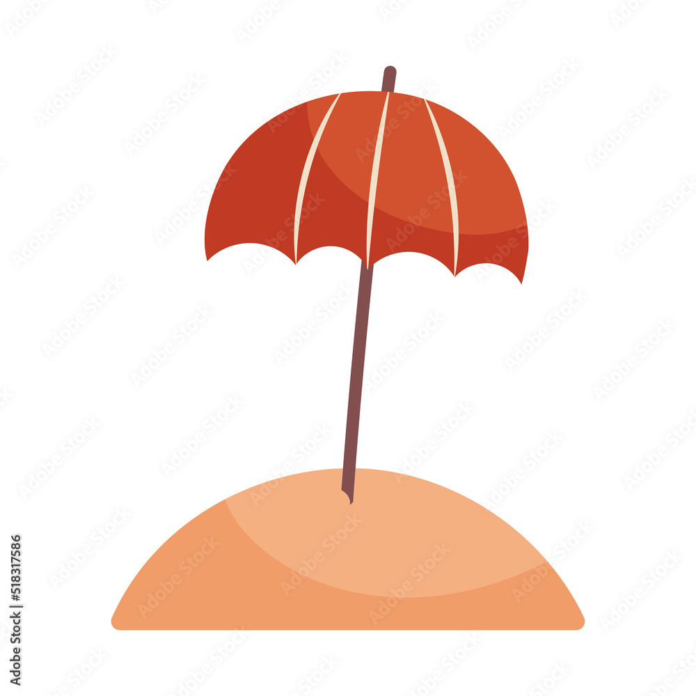 beach parasol icon