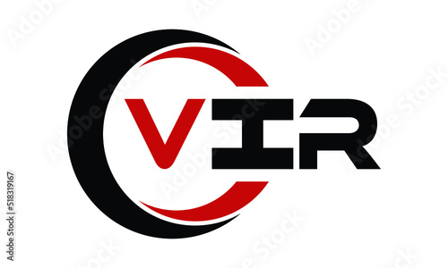 VIR swoosh three letter logo design vector template | monogram logo | abstract logo | wordmark logo | letter mark logo | business logo | brand logo | flat logo | minimalist logo | text | word | symbol