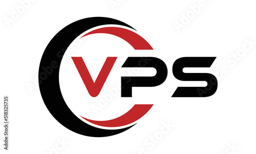 Fotografie VPS swoosh three letter logo design vector template | monogram logo | abstract l
