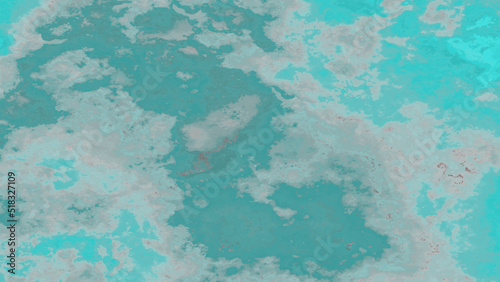 Foam on the clear blue sea. Beautiful water surface and splashing. Abstract oil paint texture on canvas, watercolor map concept background.