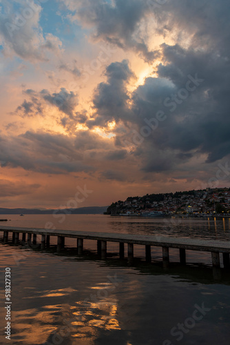 sunset on the pier