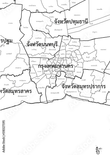 Photography Thailand map southern province asia