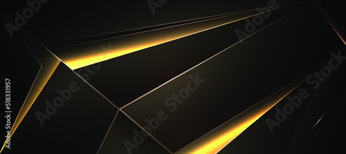 Abstract Elegant diagonal striped yellow background Digital background polygon ,gold hexagon