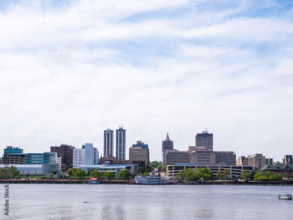Fototapeta premium peoria illinois city skyline